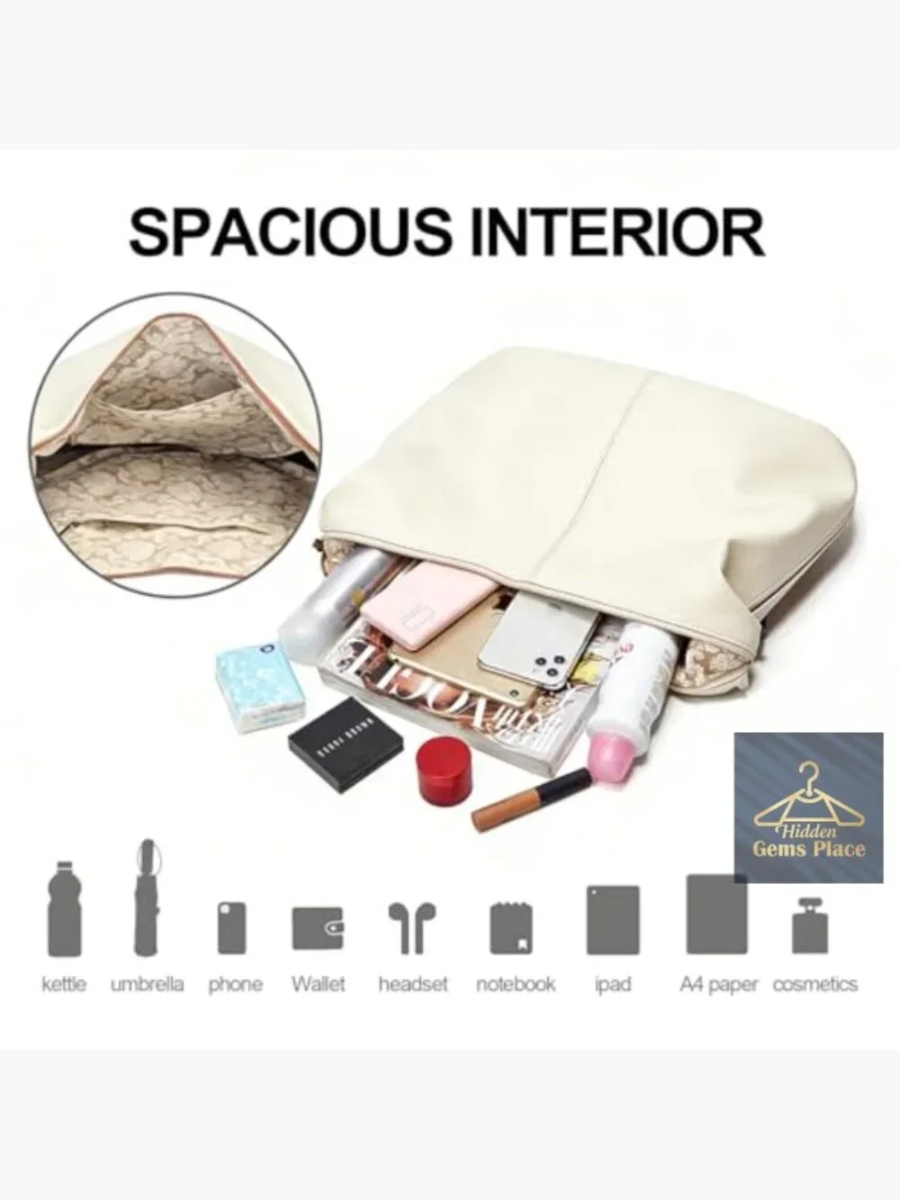 Soft Leather Handbags 3-Piece Set Crossbody Purse Wristlet Hobo Bag for Work